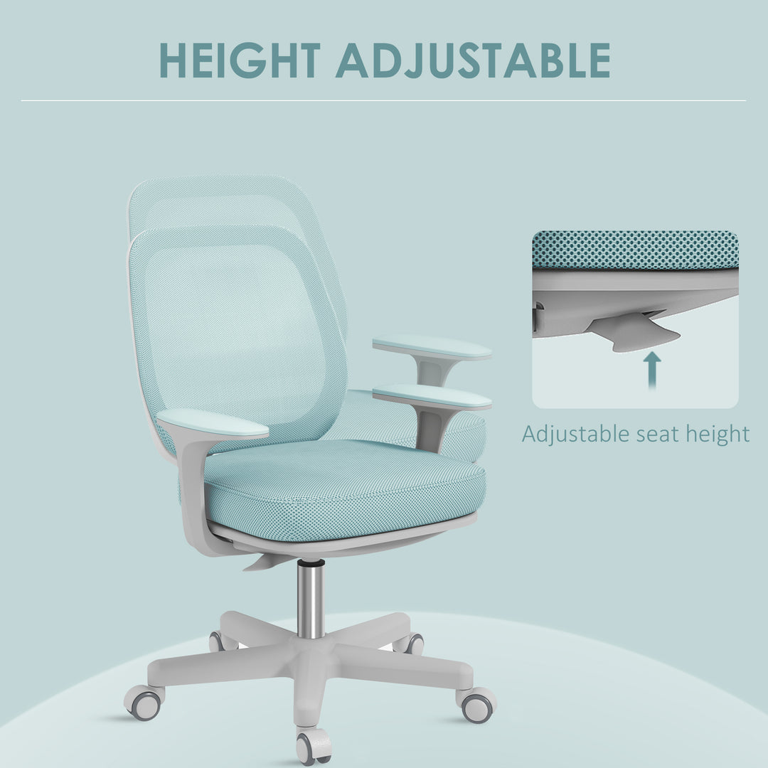 44-56cm Mesh Back Office Chair - Light Green