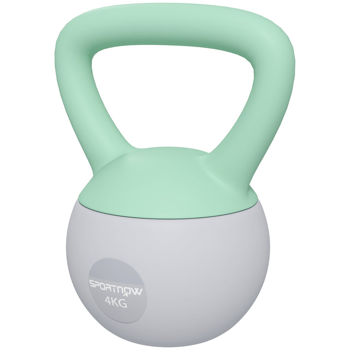 SPORTNOW 4KG Kettlebell, Soft Kettle Bell with Non-Slip Handle for Home Gym Weight Lifting and Strength Training | Aosom UK