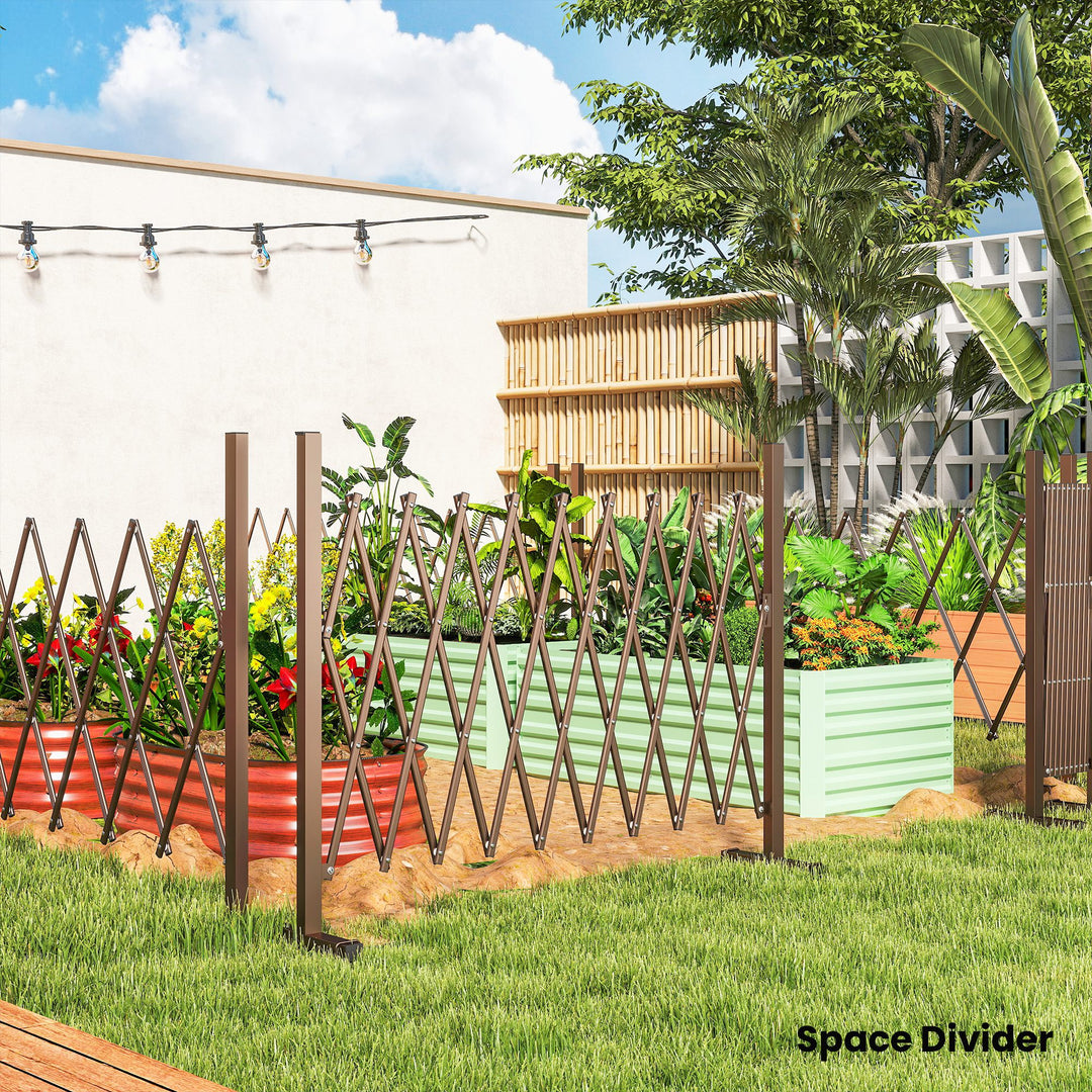 Expanding Trellis Fence, Freestanding Movable Fence, Foldable Garden S