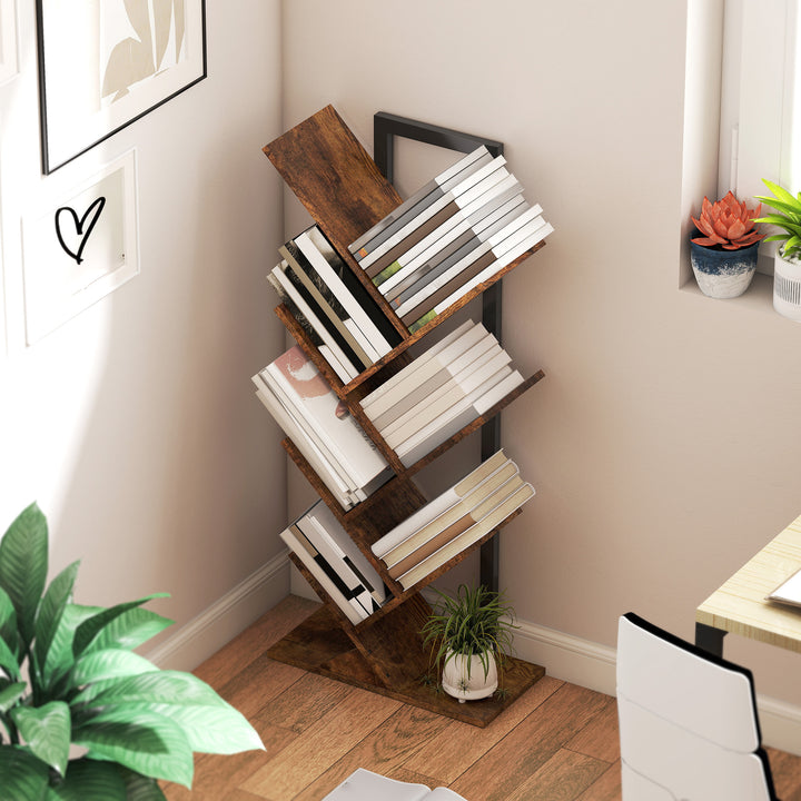 Six-Section Tree Bookcase - Wood-Effect