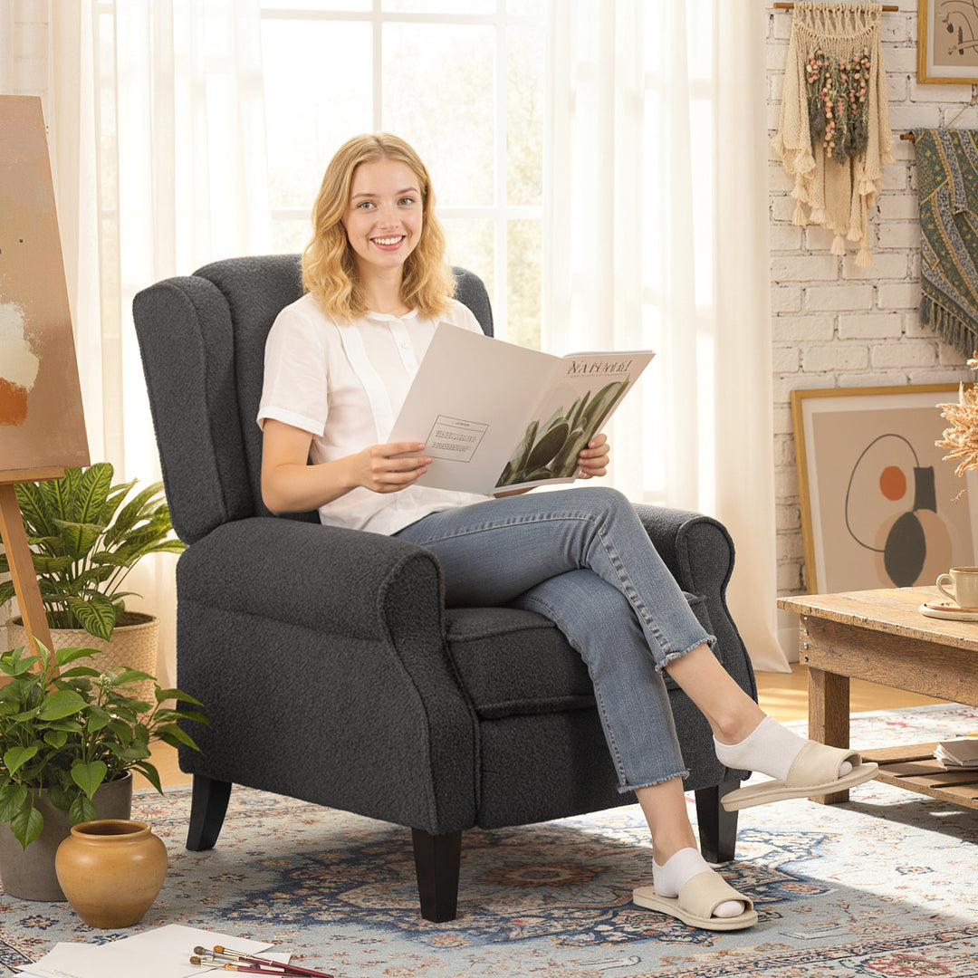 Recliner Armchair with Extended Leg Rest