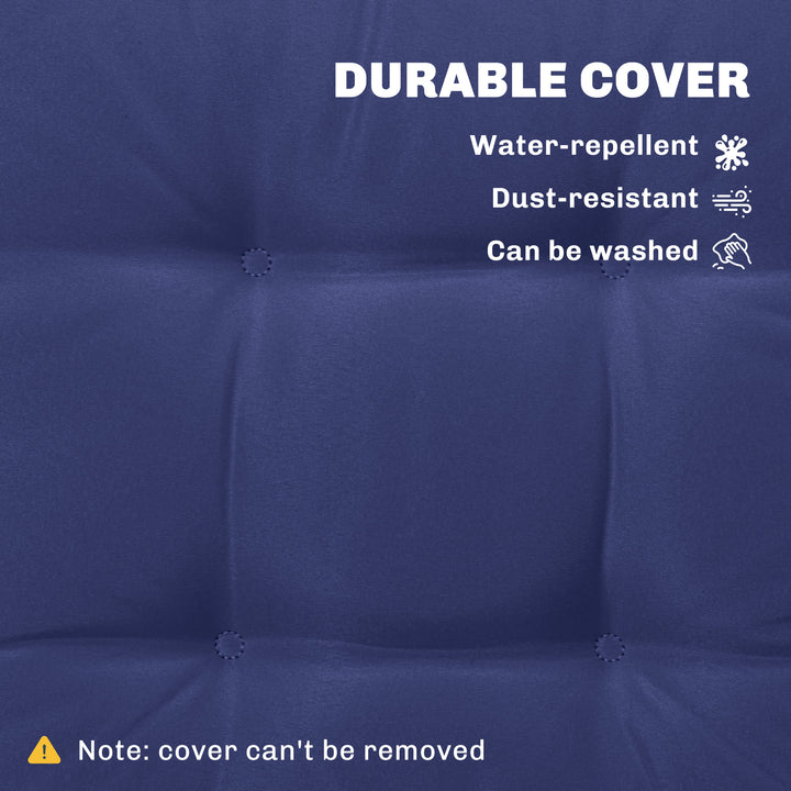 Garden Seat Cushion with Ties, 42 x 42cm Replacement Dining Chair Seat