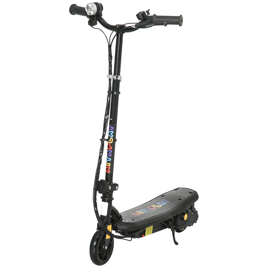 MCL Foldable Electric Scooter, with LED Headlights, for Ages 7-14 Years, Black