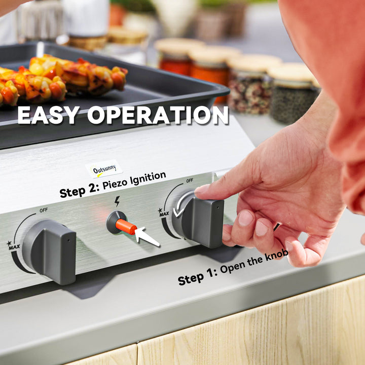 Two Burner Portable Gas Grill