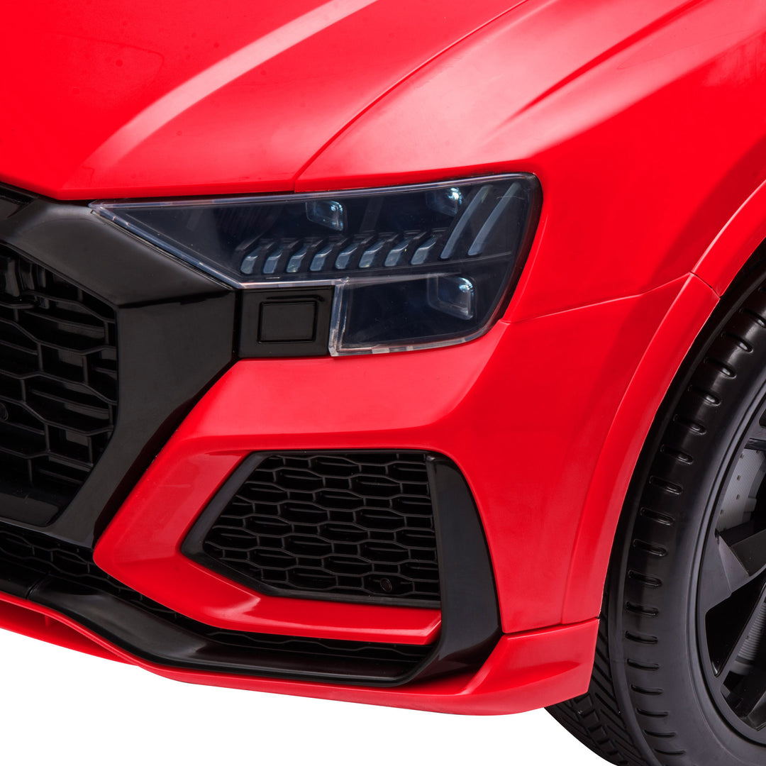 Audi RS Q8 Licensed Electric Car for Kids, 6V Kids' Electric Ride on with Remote Control, 7Ah Big Battery, Lights Bluetooth, Music USB MP3, for 3-5 Years Old, Red