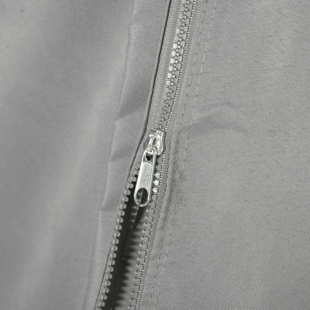 MCL 4 Pack Replacement Gazebo Curtains Privacy Panel for Most 3 x 4m Gazebo Canopy Pavillion Outdoor Shelter Sidewalls Accessories Light Grey