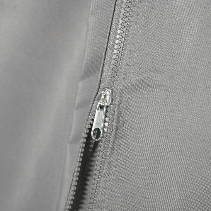 MCL 4 Pack Replacement Gazebo Curtains Privacy Panel for Most 3 x 4m Gazebo Canopy Pavillion Outdoor Shelter Sidewalls Accessories Light Grey