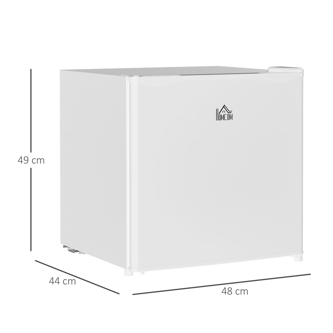 46 Litre Table Top Mini Fridge, Small Fridge with Ice Box, Reversible Door, Adjustable Temperature and Legs for Bedrooms, Home Office, Cream