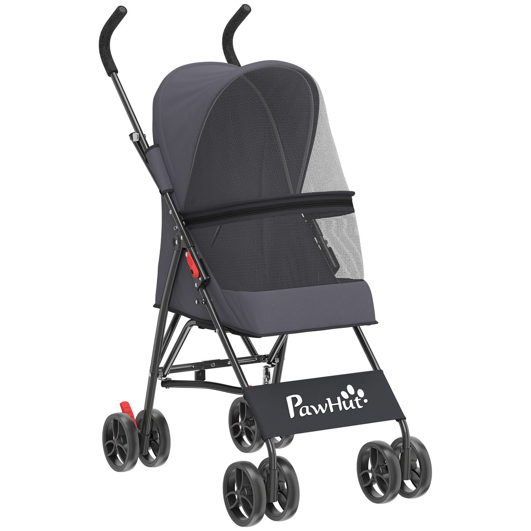 Dog Stroller, Foldable Cat Dog Pram for Miniature Breeds, Pet Stroller