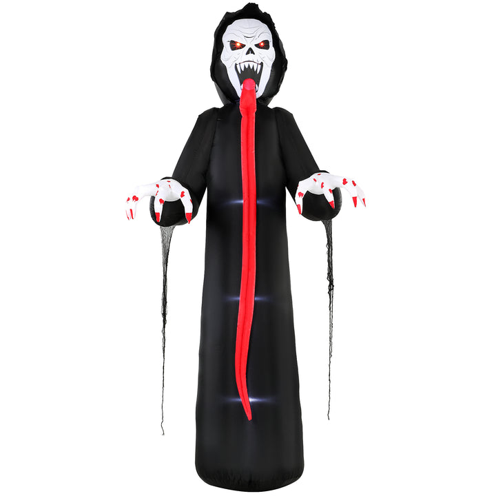 10 FT Halloween Inflatable Skeleton, Scary Halloween Decoration with B