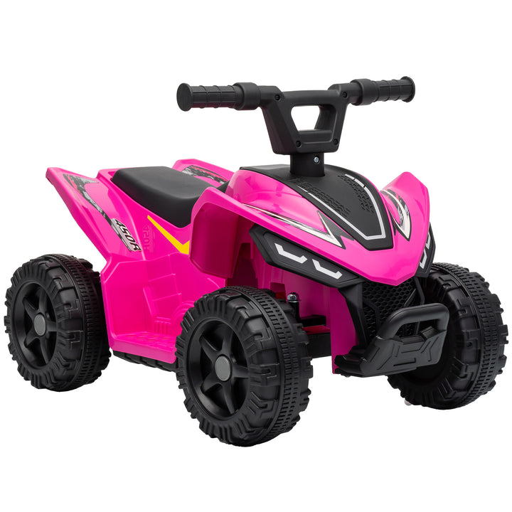 6V Battery Powered Kids ATV, Quad Bike with Handlebar Button Control - Hot pink