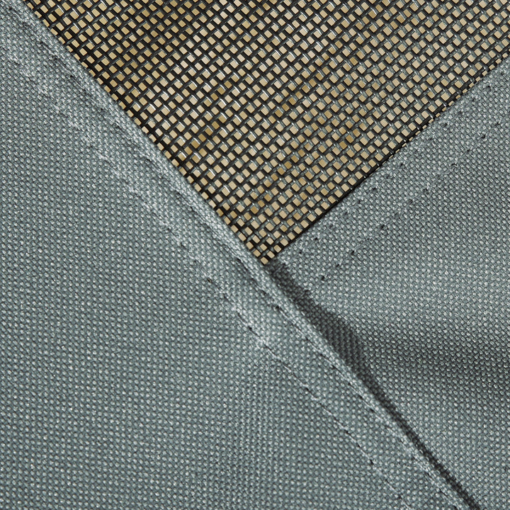 MCL Raised Dog Bed Waterproof Elevated Pet Cot with Breathable Mesh UV Protection Canopy Grey, for Medium Dogs, 76 x 61 x 73cm