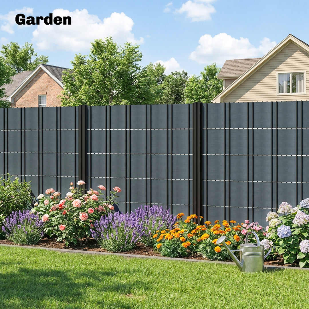 2Pcs Privacy Garden Screen Fence, UV Resistant Waterproof Windbreak Fe