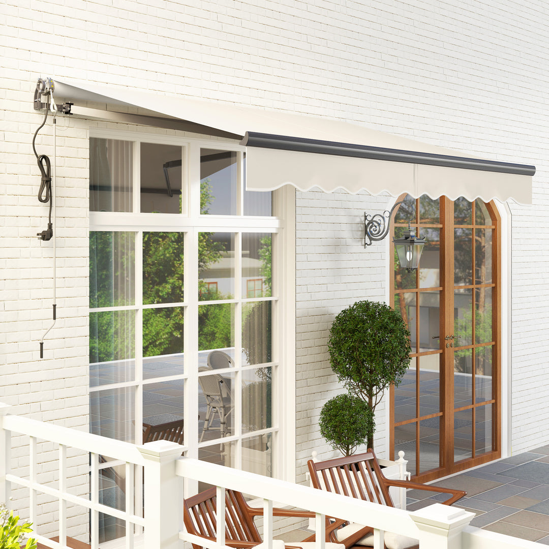 2.5 x 3m Electric/Manual Awning, with Remote - Beige