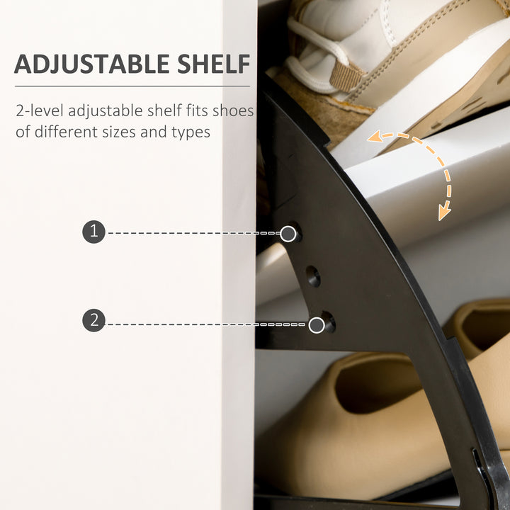 MCL Three Drawer Slim Shoe Storage Cabinet, 12 Shoe Pairs - White