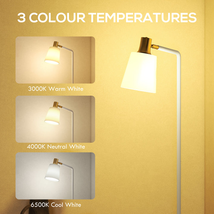 Modern Standing Lamp, Floor Lamp with 350° Rotatable Head for Living R