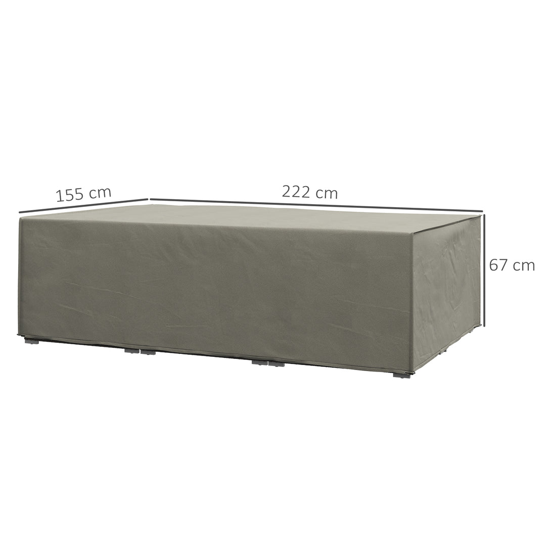 155 x 222cm Waterproof Furniture Cover - Grey