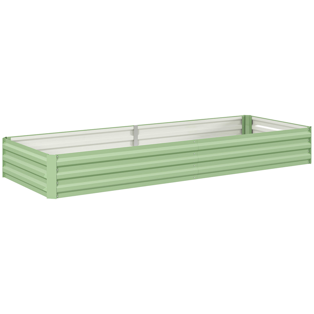 Metal Raised Garden Bed Planter Box Outdoor Planters for Growing Flowe