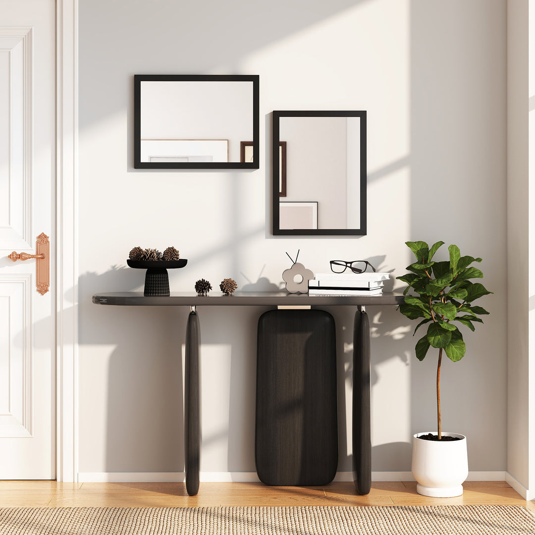 Wall Bathroom Mirror, 30 x 40 cm Wall-Mounted Mirror for Living Room, 