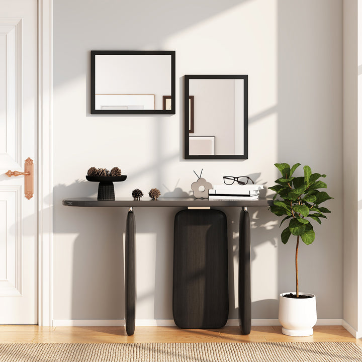 Wall Bathroom Mirror, 30 x 40 cm Wall-Mounted Mirror for Living Room, 