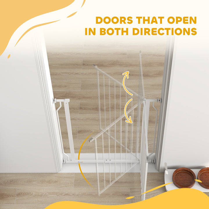 Extra Wide Dog Gate, with Door Pressure, for Doorways, Hallways, Stair