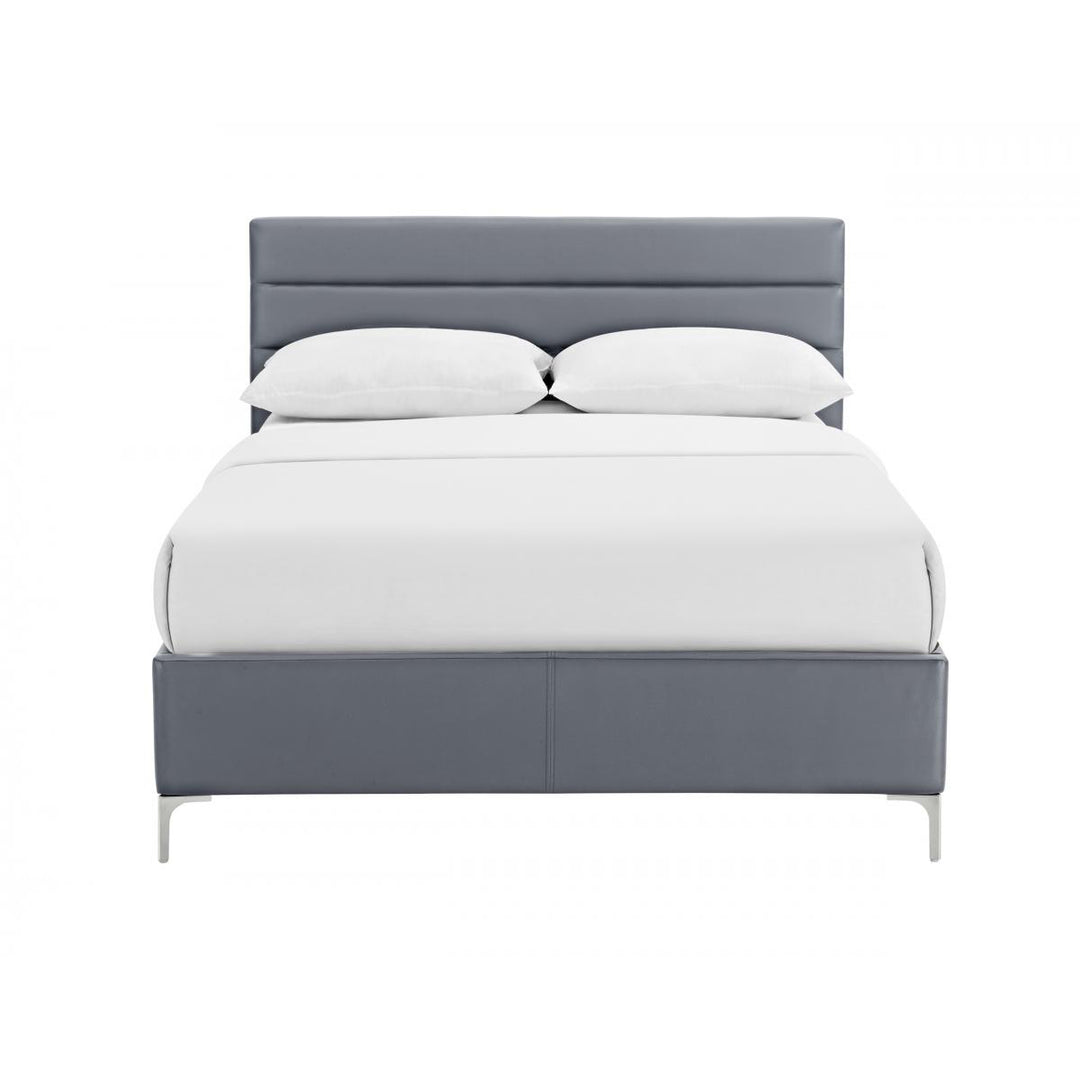 Arco PU King Size Bed Grey