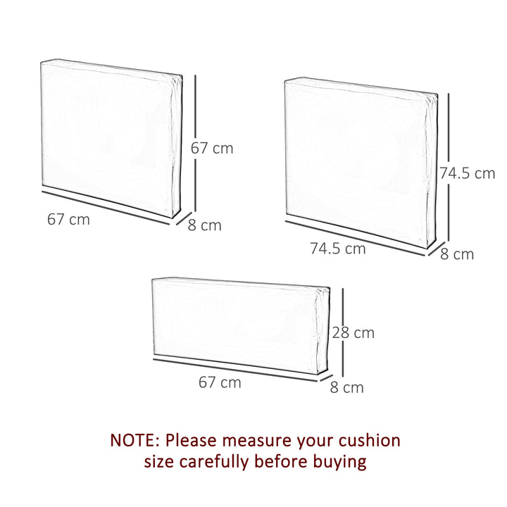 Cushion Cover Replacement Garden Rattan Patio Furniture Seat Cover