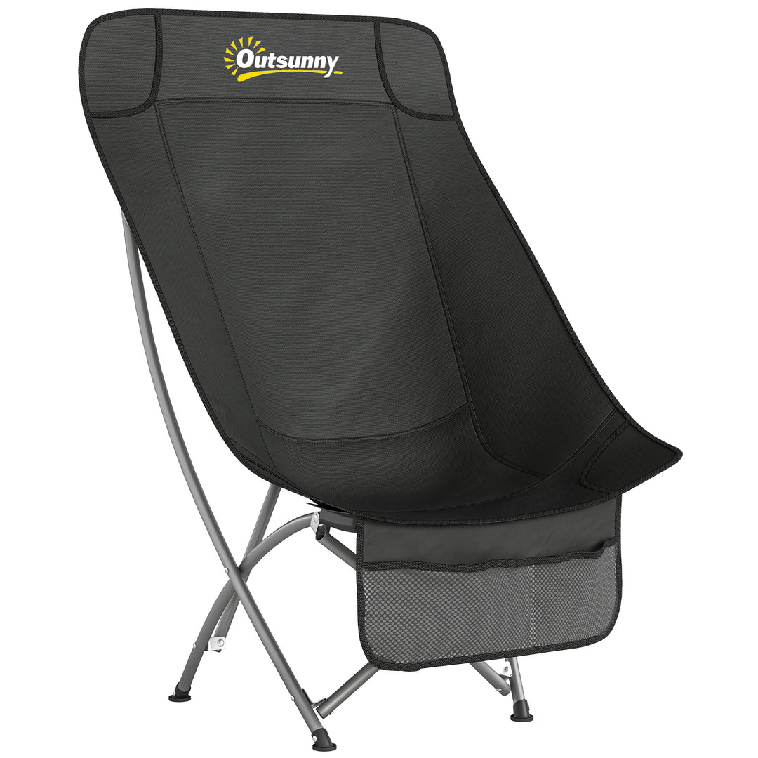 Camping Chair for Adults Heavy Duty Folding Camp Chair with Side Pocke