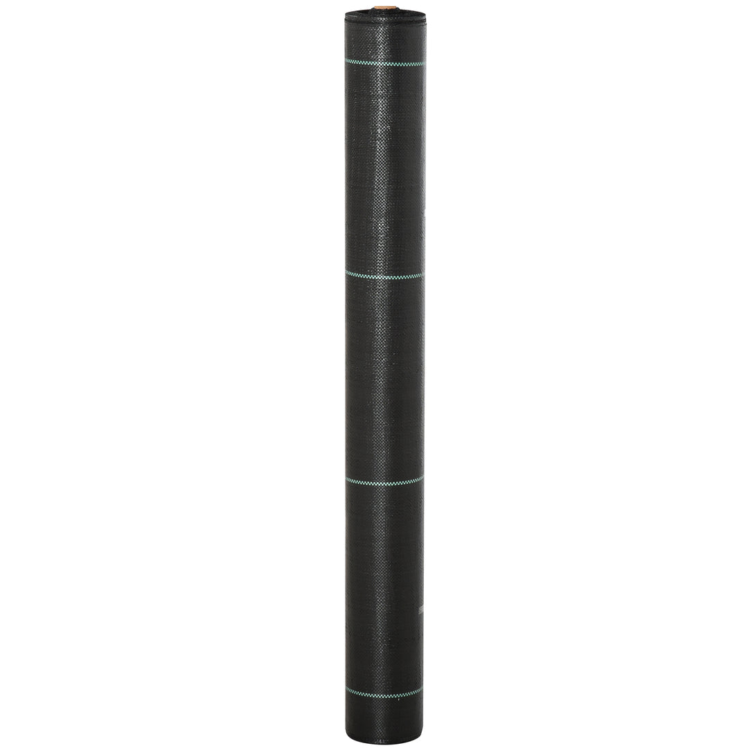 1m x 50m Weed Control Membrane, Heavy Duty Weed Control Barrier Fabric, 90gsm Ground Cover for Patios, Garden, Flower beds, Landscaping