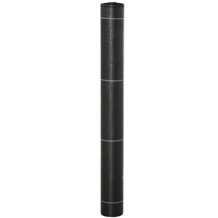 1m x 50m Weed Control Membrane, Heavy Duty Weed Control Barrier Fabric, 90gsm Ground Cover for Patios, Garden, Flower beds, Landscaping