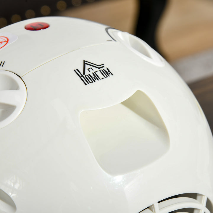 MCL 1500W Small Space Heater, Ceramic Electric Plug in Fan Heater with 3 Heat Setting, Adjustable Temperature, Tip-Over, Overheating Protection, Low Energy, White