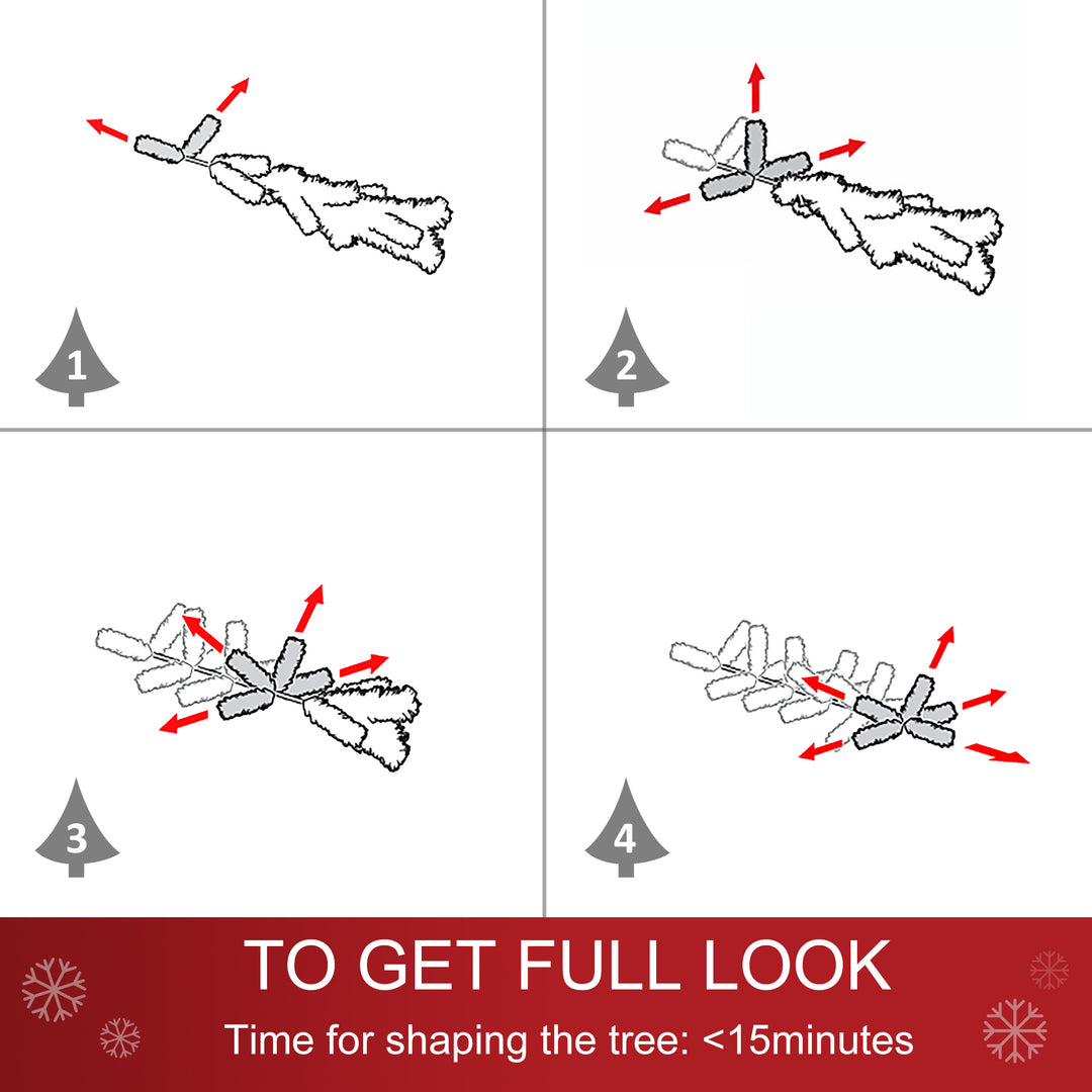 MCL 2.5FT Prelit Artificial Tabletop Christmas Tree with Fibre Optics Holiday Home Xmas Decoration for Table and Desk, White