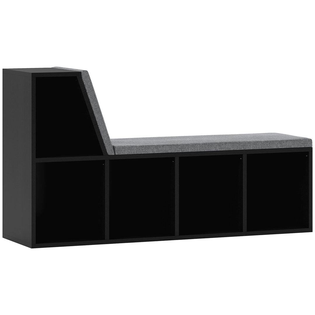 2 Tier Modern Bookcase Bookshelf with Removable Cushions for Living Ro