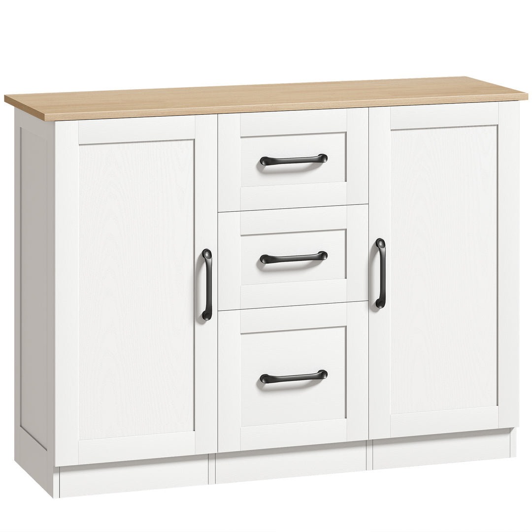 Sideboard Storage Cabinet, Modern 110 cm Buffet Storage Cabinet with