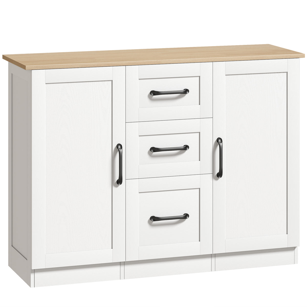 Sideboard Storage Cabinet, Modern 110 cm Buffet Storage Cabinet with