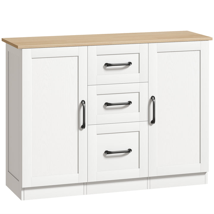 Sideboard Storage Cabinet, Modern 110 cm Buffet Storage Cabinet with