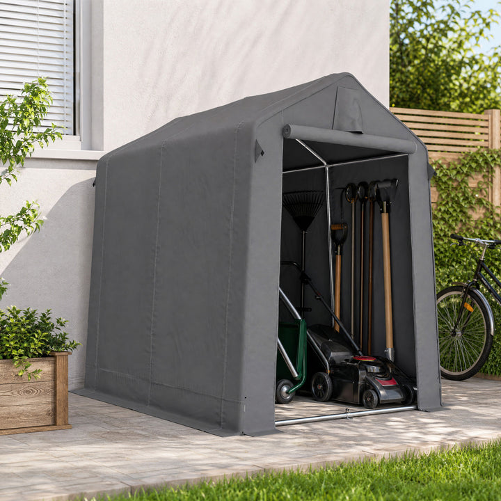 7.5 x 6.2 ft Outdoor Garden Storage Shed, Waterproof Bike Tent with Ro