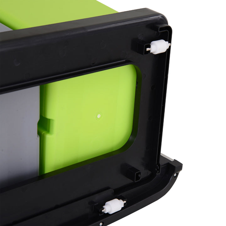 72L Recycling Sensor Bin Stainless Steel 3 Compartments For Both Wet/Dry Waste w/Removable Lid Kitchen Home