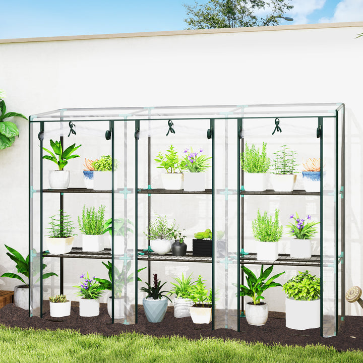 46 x 215cm Nine-Shelf Greenhouse