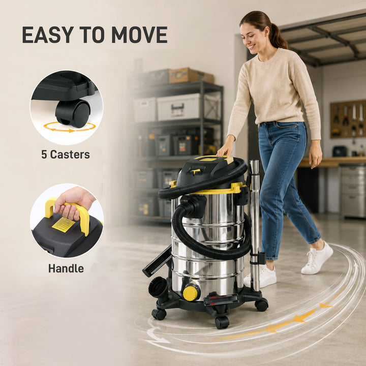 1400W Vacuum Cleaner, 3-in-1 Wet and Dry Vacuum Cleaner with Blowing M