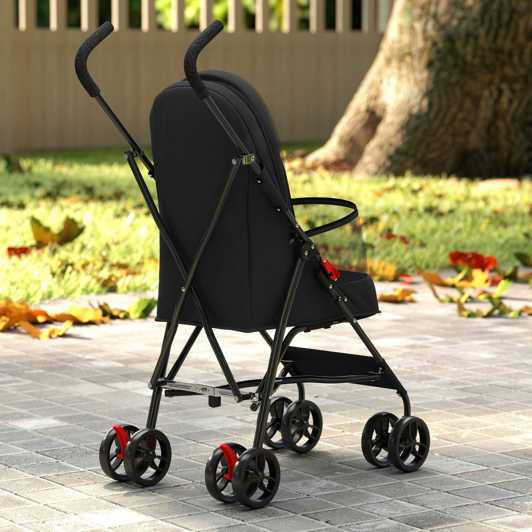 Dog Stroller, Foldable Cat Dog Pram for Miniature Breeds, Pet Stroller