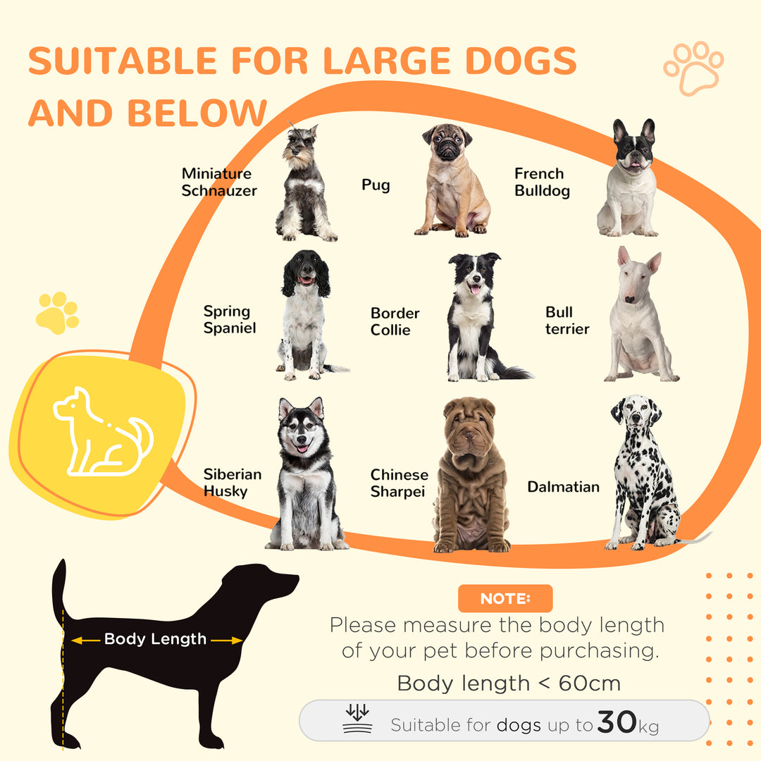 MCL Dog Crate Furniture, Dog Cage End Table, with Wheels, for Large Dogs, 106 x 60 x 82 cm  - White