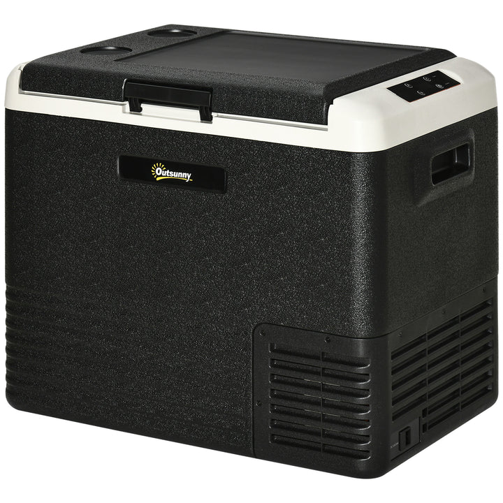 MCL 50L Car Refrigerator, Portable Compressor Car Fridge Freezer, Electric Cooler Box with 12/24V DC and 110-240V AC for Camping, Driving, Picnic, Down to -20℃