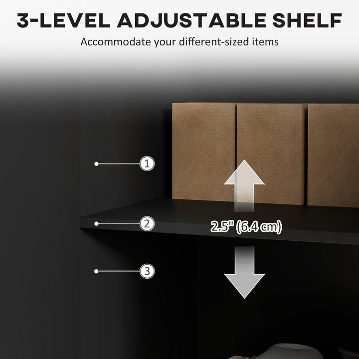 Sideboard Buffet Cabinet, Modern Kitchen Storage Cabinet with Adjustab