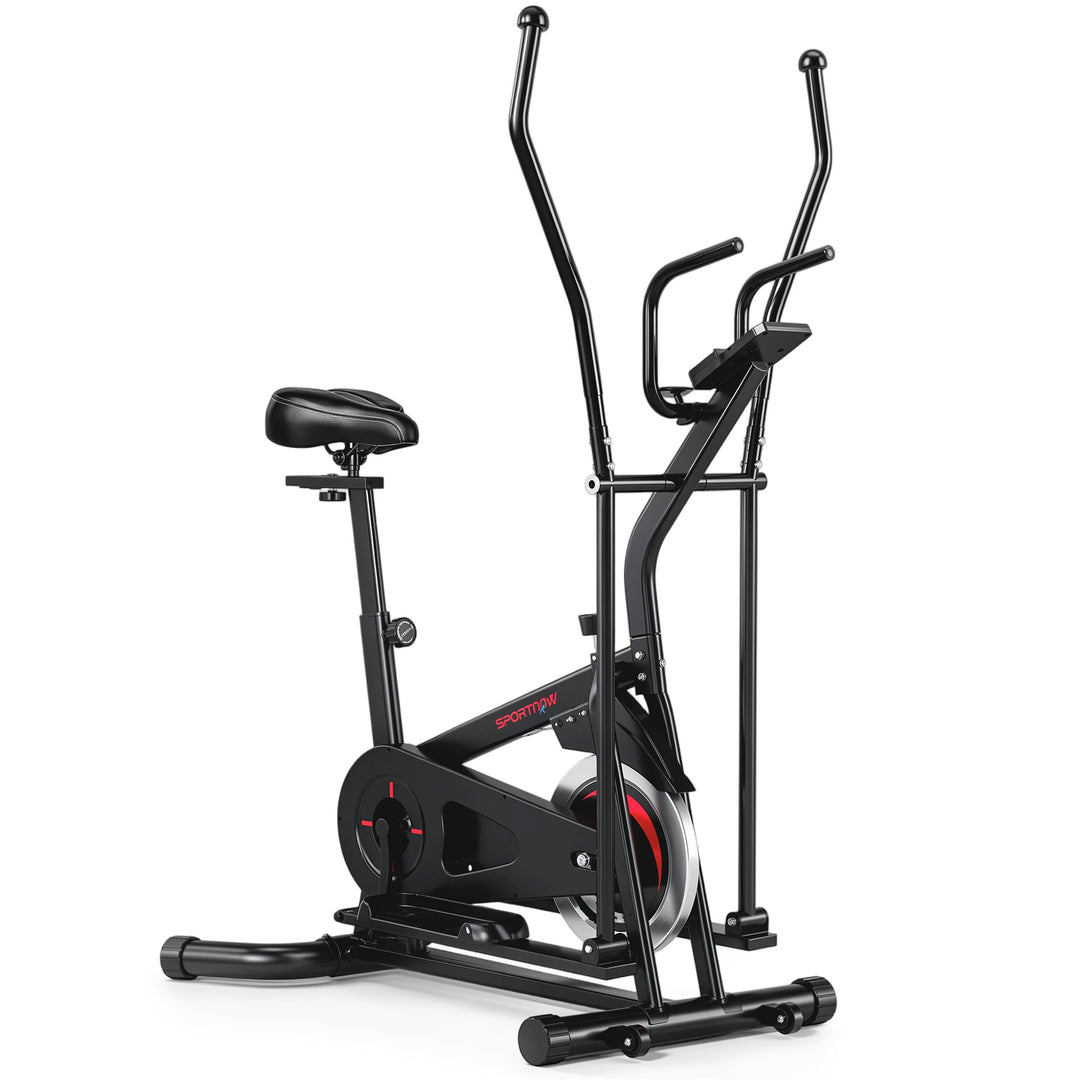 2 in 1 Elliptical Cross Trainer for Home with Adjustable Resistance &amp;