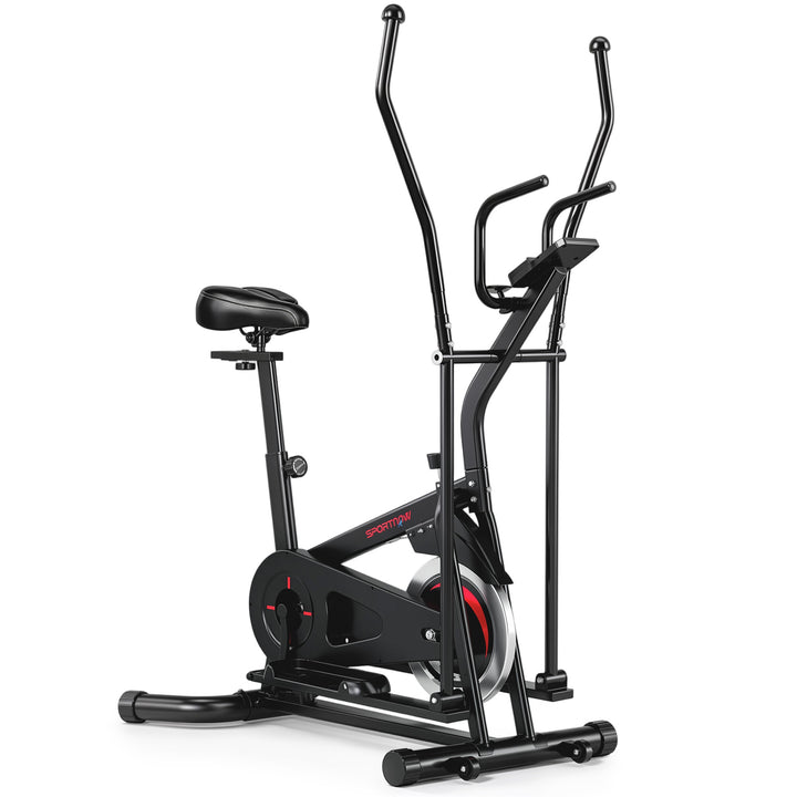 2 in 1 Elliptical Cross Trainer for Home with Adjustable Resistance &amp;