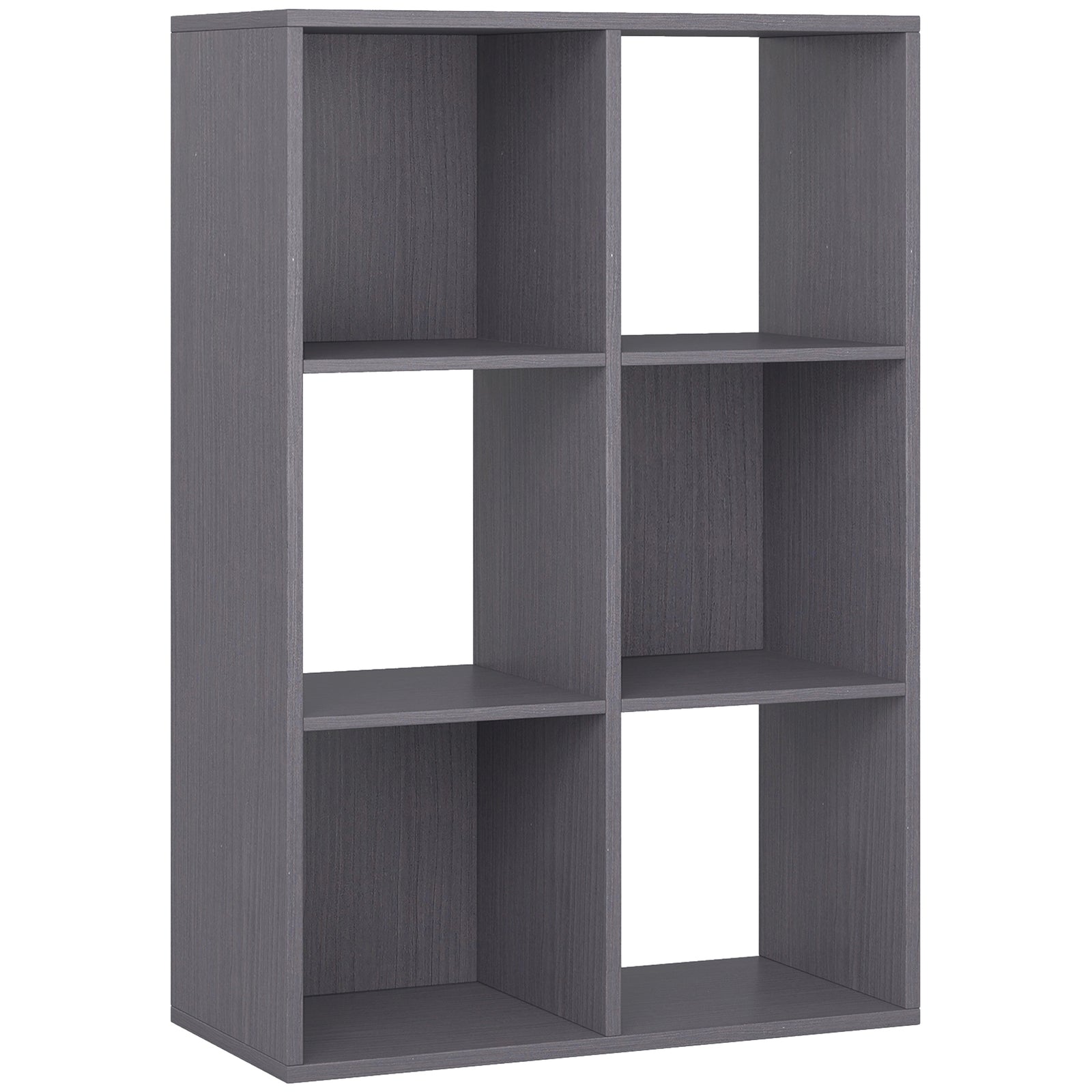 6-Cube Bookshelf - Grey