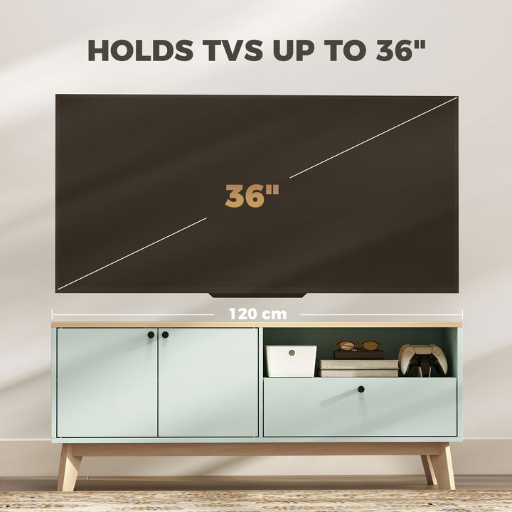 TV Stand Cabinet for Television up to 36 Inch, Modern TV Unit with 2 D