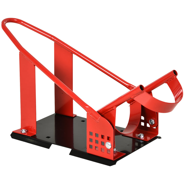 Motorcycle Wheel Chock 8-15.5 cm Metal Motorbike Holder Pre-Drilled Holes For Truck And Trailer