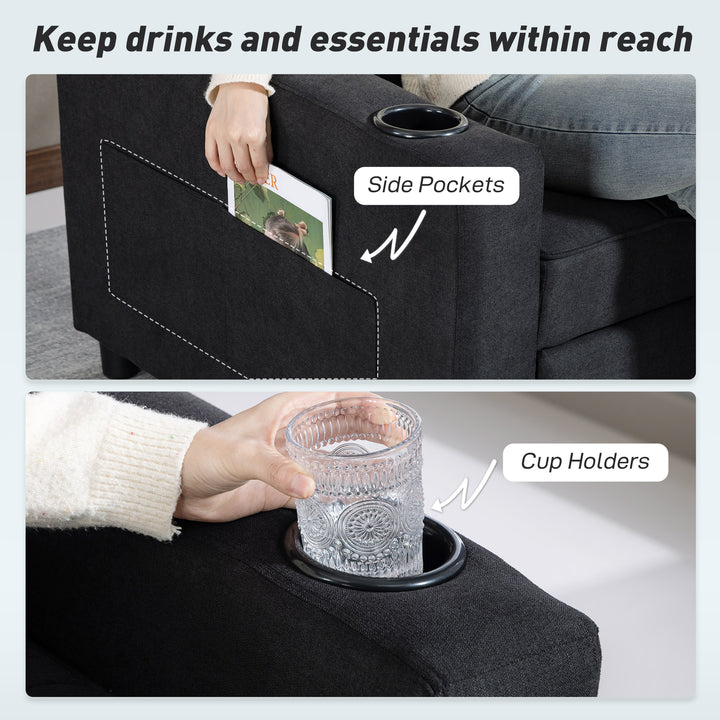 3-in-1 Single Sofa Bed, Convertible Sleeper Chair Bed